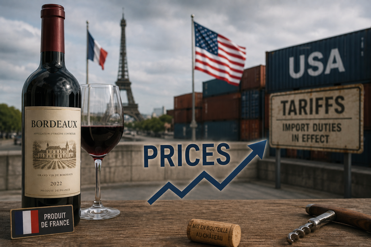 French wine tariffs in flux